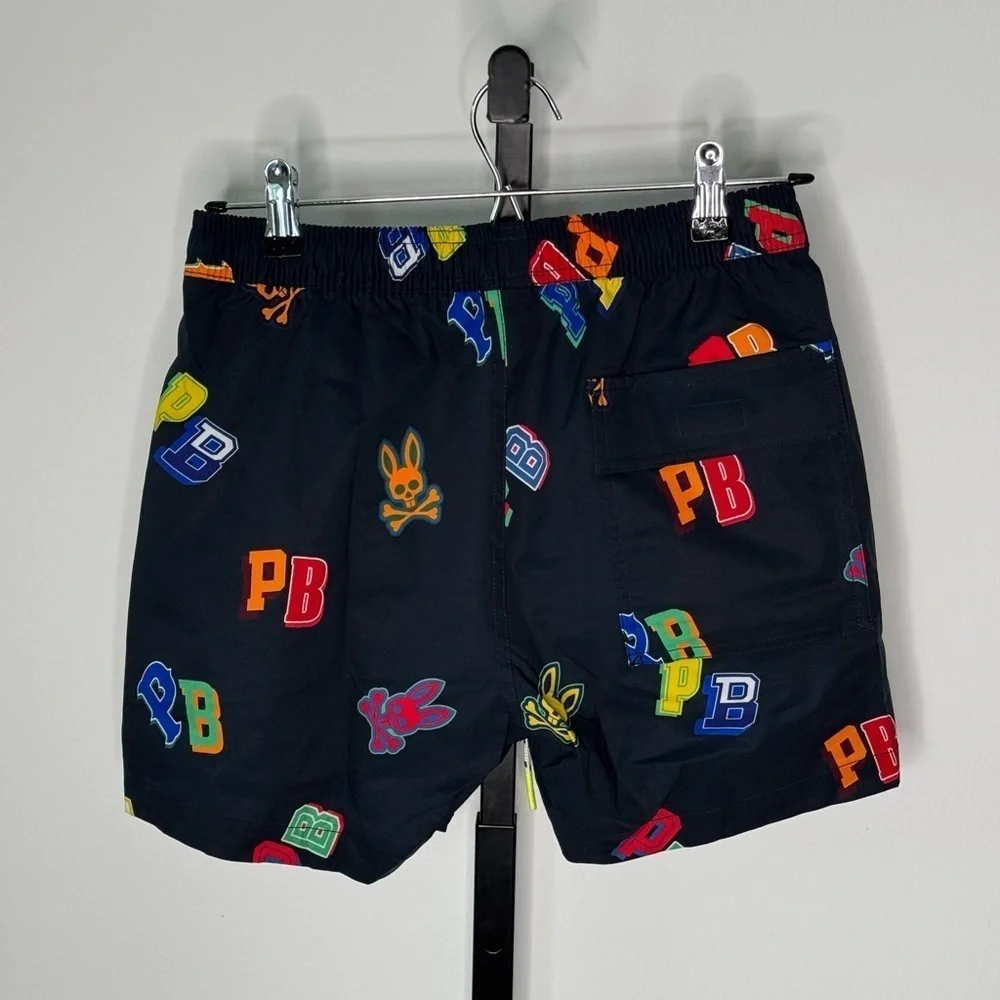 Psycho Bunny Multicolor Swim Trunks